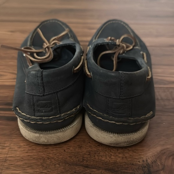 Sperry Blue Leather Boat Shoes with Moccasin Construction sz: 11 - Picture 4 of 5